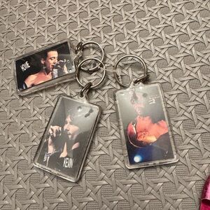 Set of Three Musician Keychains Back Street Boys